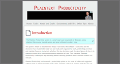 Desktop Screenshot of plaintext-productivity.net