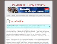 Tablet Screenshot of plaintext-productivity.net
